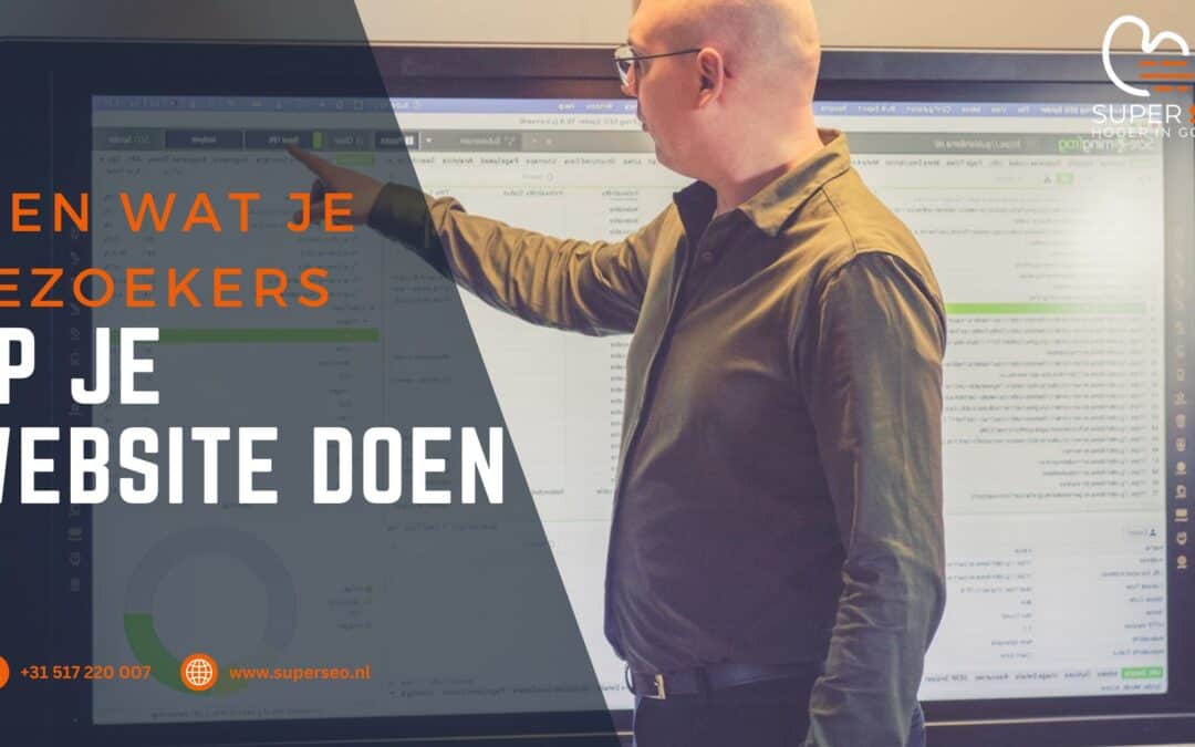 Zien wat je bezoekers op je website doen