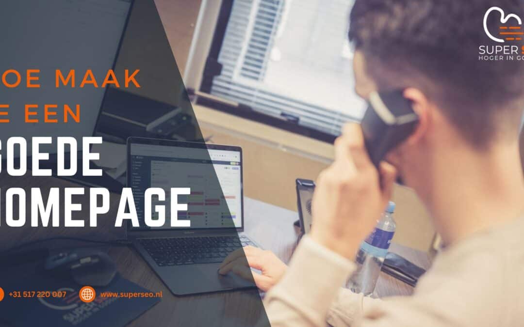 Hoe maak je een goede homepage?