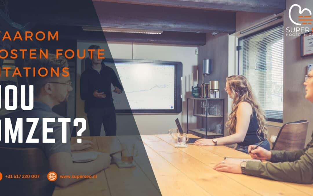 Wat zijn Citations en waarom kosten foute citations jou omzet?