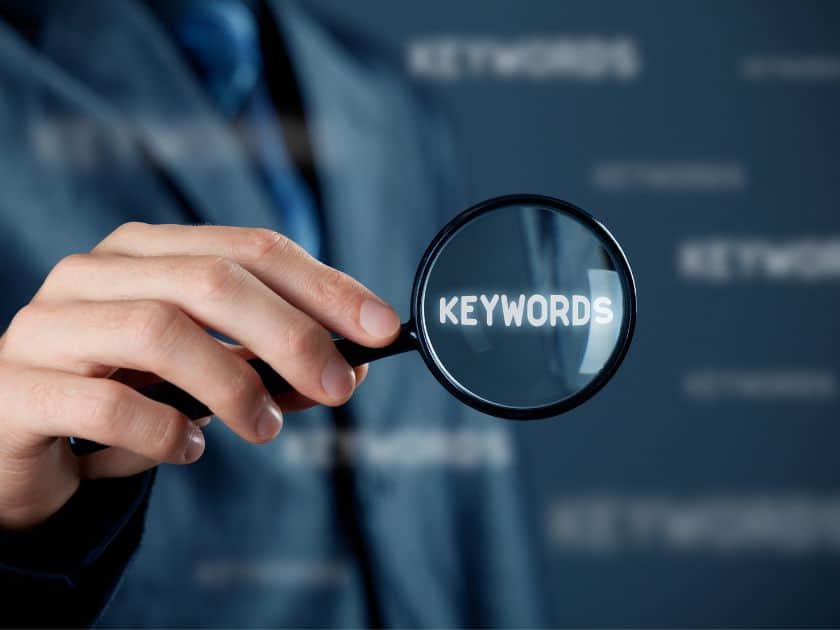 Keywords met vergrootglas